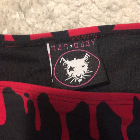 Blood Drip Strappy Penragram Harness Bikini Set ⚰️ - Picture 3 of 3